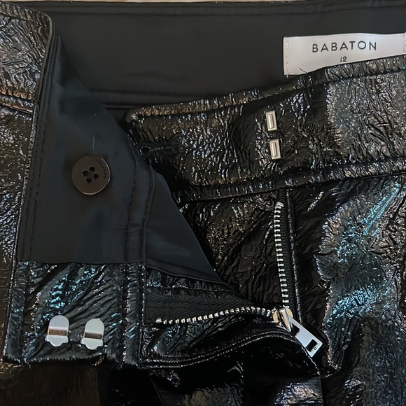 Aritzia Babaton New Command Ultra Glossy Trouser Pants NWT - Picture 9 of 16